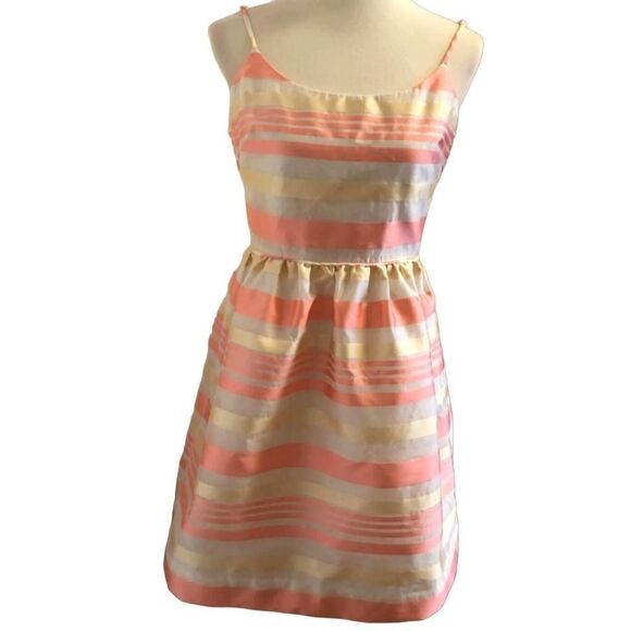 J Crew stripped dress 2 - Picture 1 of 4